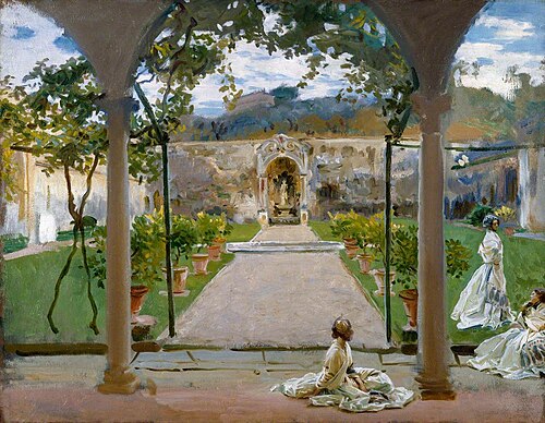 At Torre Galli: Ladies in a Garden, 1910, John Singer Sargent