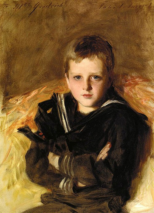 Portrait of a young Caspar Goodrich, 1887, John Singer Sargent