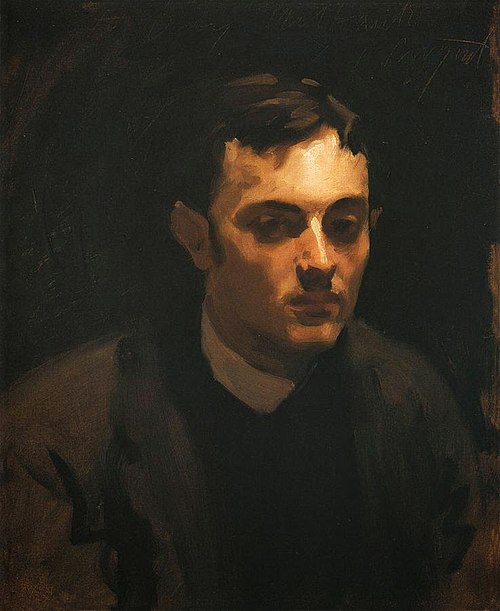 Albert de Belleroche (half portrait), 1882, John Singer Sargent