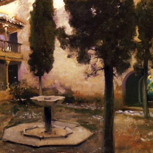 Alhambra, patio de la Grille, 1879, John Singer Sargent