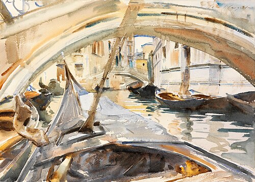 Rio di Santa Maria Formosa, Venice, 1905, John Singer Sargent