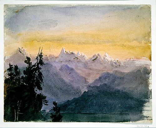 View from Mount Pilatus, 1870, John Singer Sargent