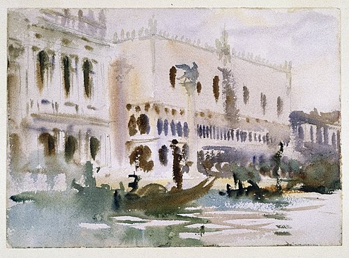 From the Gondola, 1905, John Singer Sargent