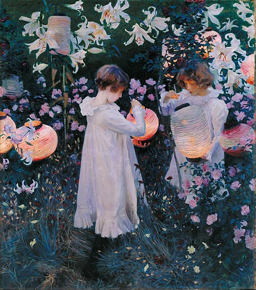 Œillet, Lys, Lys, Rose, 1885, John Singer Sargent