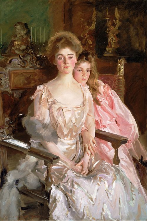 Mrs. Fiske Warren (Gretchen Osgood) and Her Daughter Rachel, 1903, John Singer Sargent