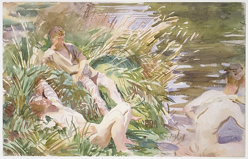 Tommies Bathing, 1918, John Singer Sargent