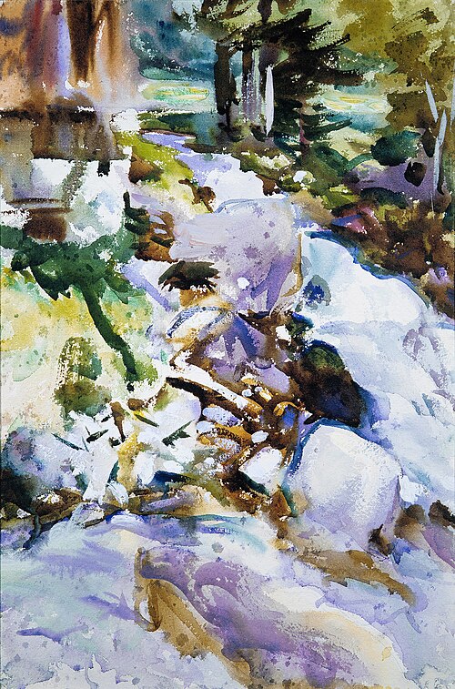 Rushing Brook, 1904, John Singer Sargent