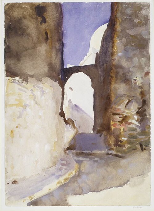 Street, Tangier, 1895, John Singer Sargent