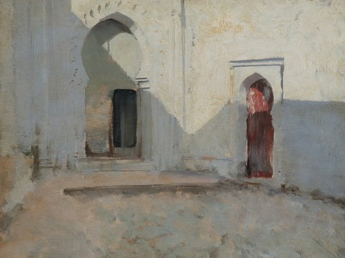 Courtyard, Tetuan, Morocco, 1879, John Singer Sargent