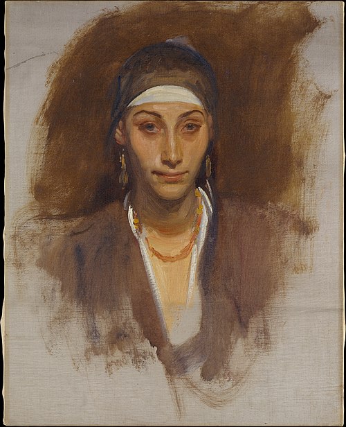 Egyptian Woman with Earrings, 1890, John Singer Sargent