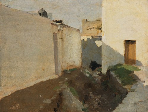White Walls in Sunlight, Morocco, 1879, John Singer Sargent