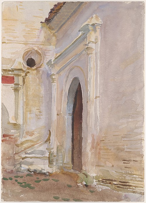 Arched Doorway, 1500, John Singer Sargent