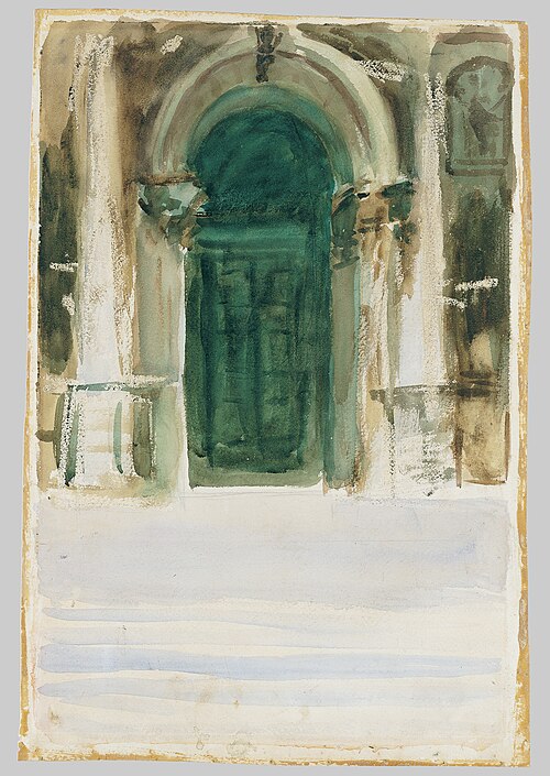 Green Door, Santa Maria della Salute, 1904, John Singer Sargent