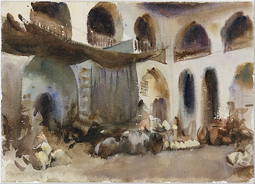 Market Place, 1890, John Singer Sargent