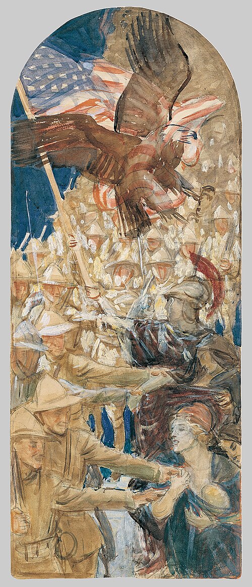 Study for "The Coming of the Americans", 1921, John Singer Sargent