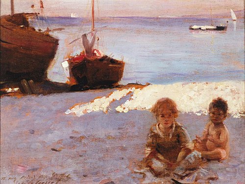 Beach at Capri, 1878, John Singer Sargent