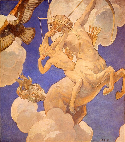 Chiron and Achilles, 1922, John Singer Sargent