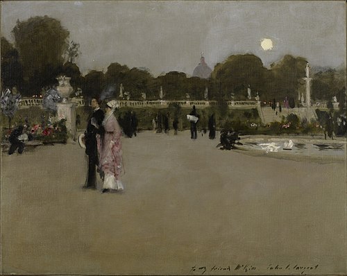 Luxembourg Gardens at Twilight, 1879, John Singer Sargent