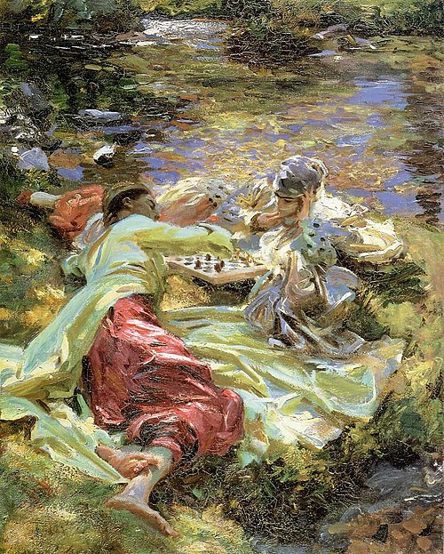 The Chess Game, 1907, John Singer Sargent