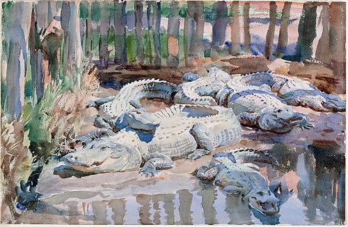 Muddy Alligators, 1917, John Singer Sargent