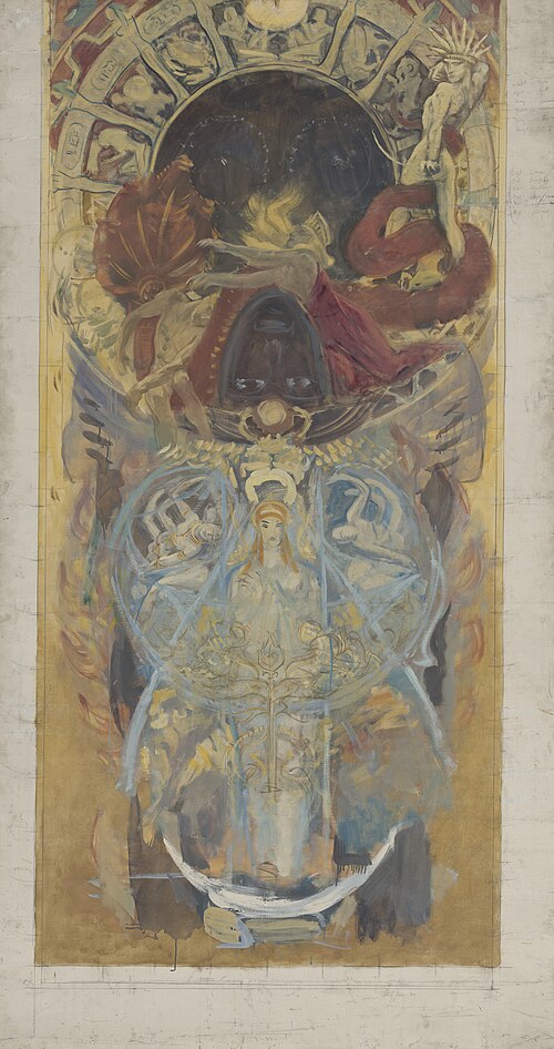 Study for the Boston Public Library Murals: Design for an Archway, 1892, John Singer Sargent