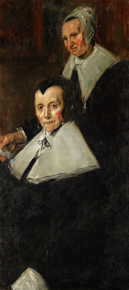 copy of right portion of Hals portrait of The Regentesses of the Old Men's Almshouse Haarlem, 1880, John Singer Sargent