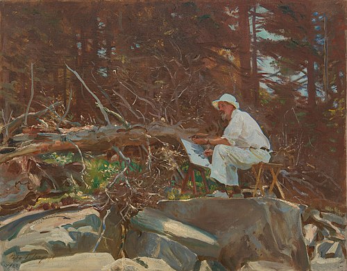 The Artist Sketching, 1922, John Singer Sargent