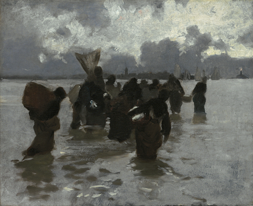 Fisherwomen Returning, 1877, John Singer Sargent