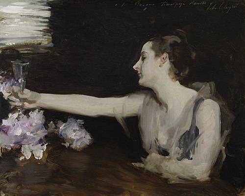 Madame Gautreau Drinking a Toast, 1883, John Singer Sargent