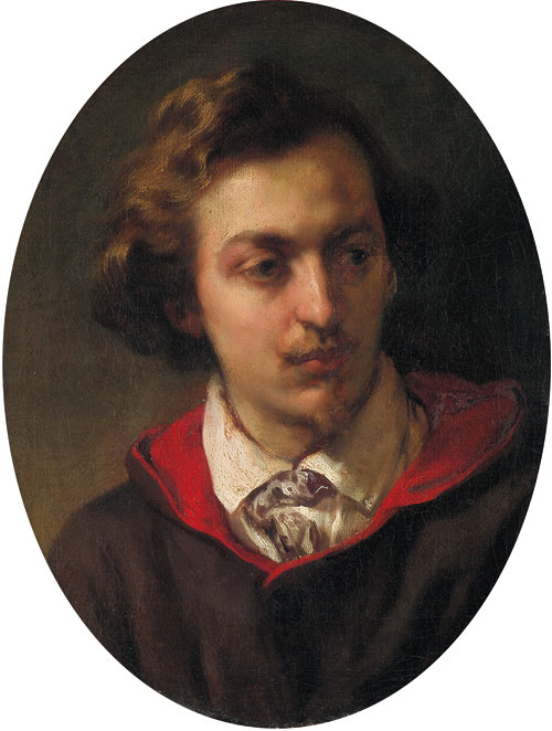 Bildnis des Berliner Malers Wilhelm Amberg., 1883, Gustav Richter