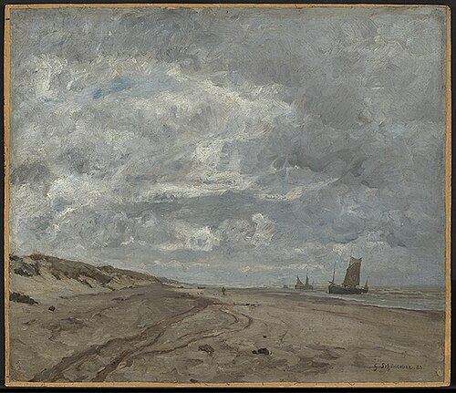Strand von Scheveningen, 1883, Gustav Schönleber