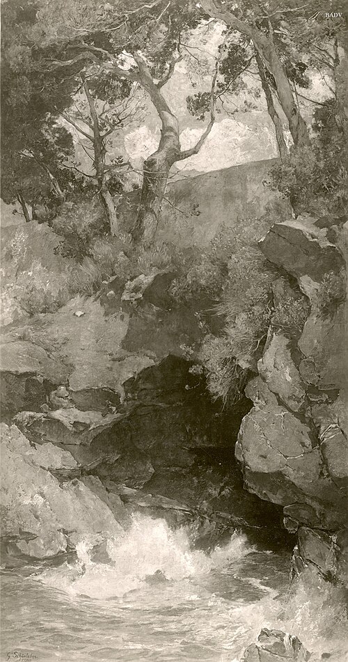 Hang mit Brandung, 1890, Gustav Schönleber