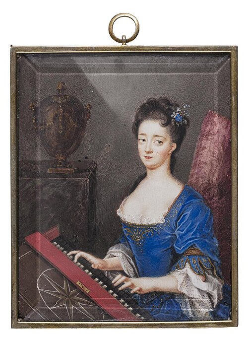 Young Lady at a clavier, , Gustav Mardefeld