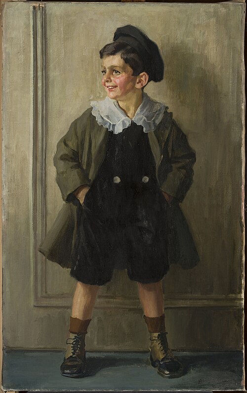 Portrait of a boy, 1919, Hans Larwin