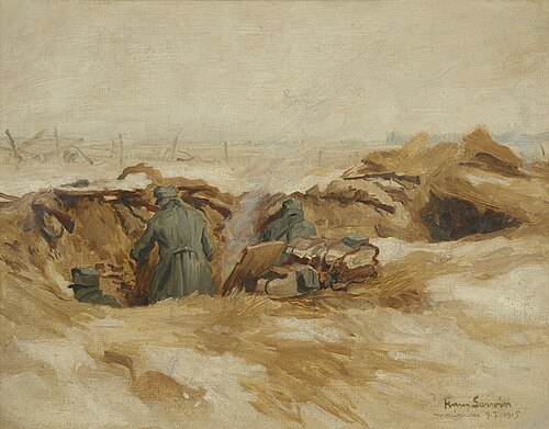 Schützengraben, 1915, Hans Larwin