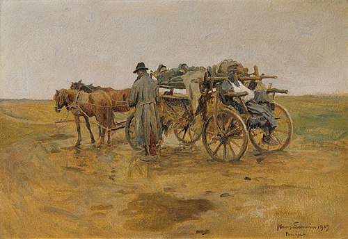 Verwundetentransport, 1915, Hans Larwin