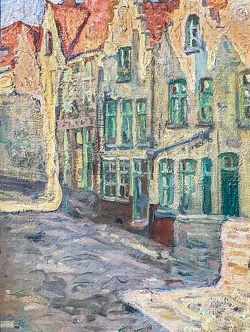 Sunny Street (Bruges), 1902, Izsak Perlmutter