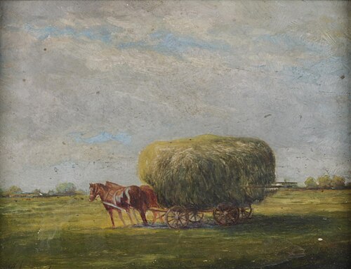 Ein Heuwagen, 1932, Izsak Perlmutter