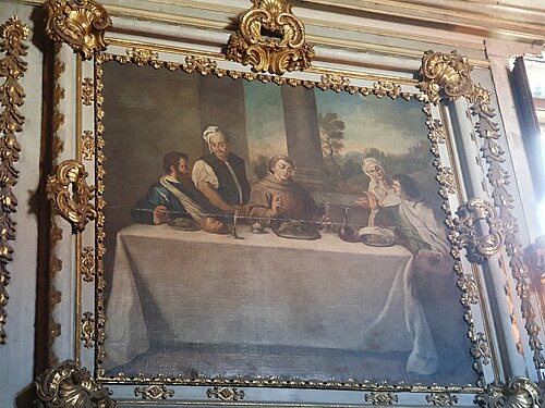 Santo António e o milagre do Sinal da Cruz sobre o alimento envenenado, 1800, André Gonçalves