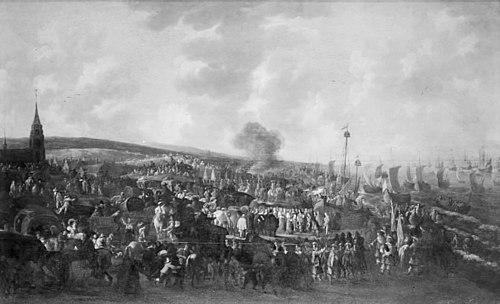 Charles II of England Embarking in Scheweningen May 23, 1660, 1671, Hendrick de Meijer