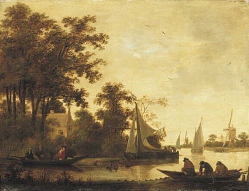 River Landscape, 1653, Hendrick de Meijer