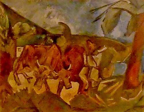 Vaches dans un paysage, 1943, Max Jacob