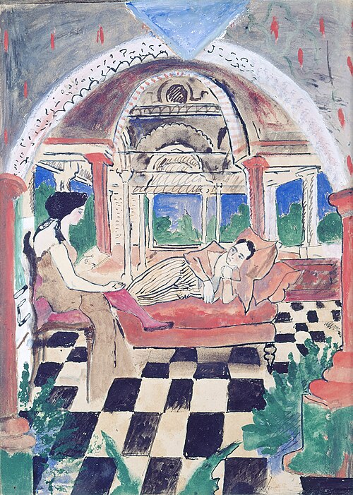 Guillaume Apollinaire et sa muse, 1910, Max Jacob