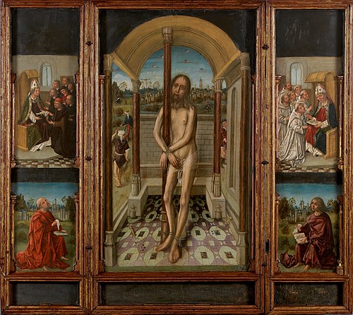 Tríptico de la Flagelación, 1495, Master of the Luna Altarpiece