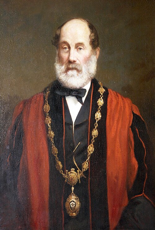 Alderman Nathaniel Chapple, Mayor of Torrington (1871, 1879 & 1889), 1888, Henry Jamyn Brooks