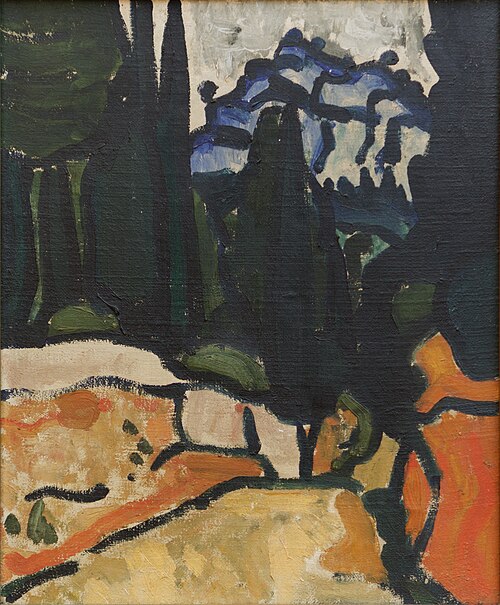 Cyprès à Cassis, 1907, André Derain