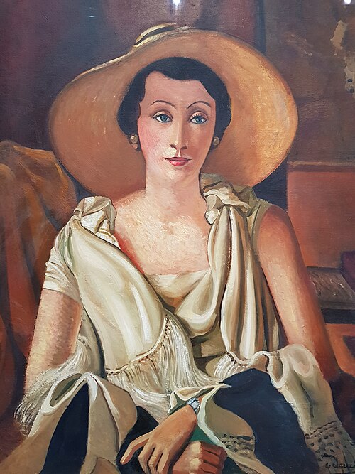 Portrait de Madame Paul Guillaume au grand chapeau, 1928, André Derain