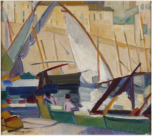 Haven in Mallorca, 1914, Samuel Schwarz