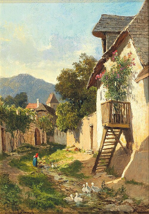 Scene of the Wachau, , Leopold Munsch