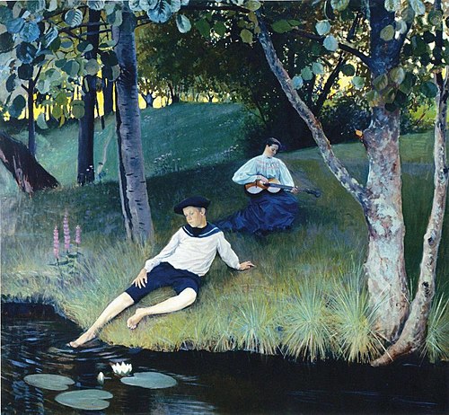 Puistokuva, 1895, Väinö Blomstedt
